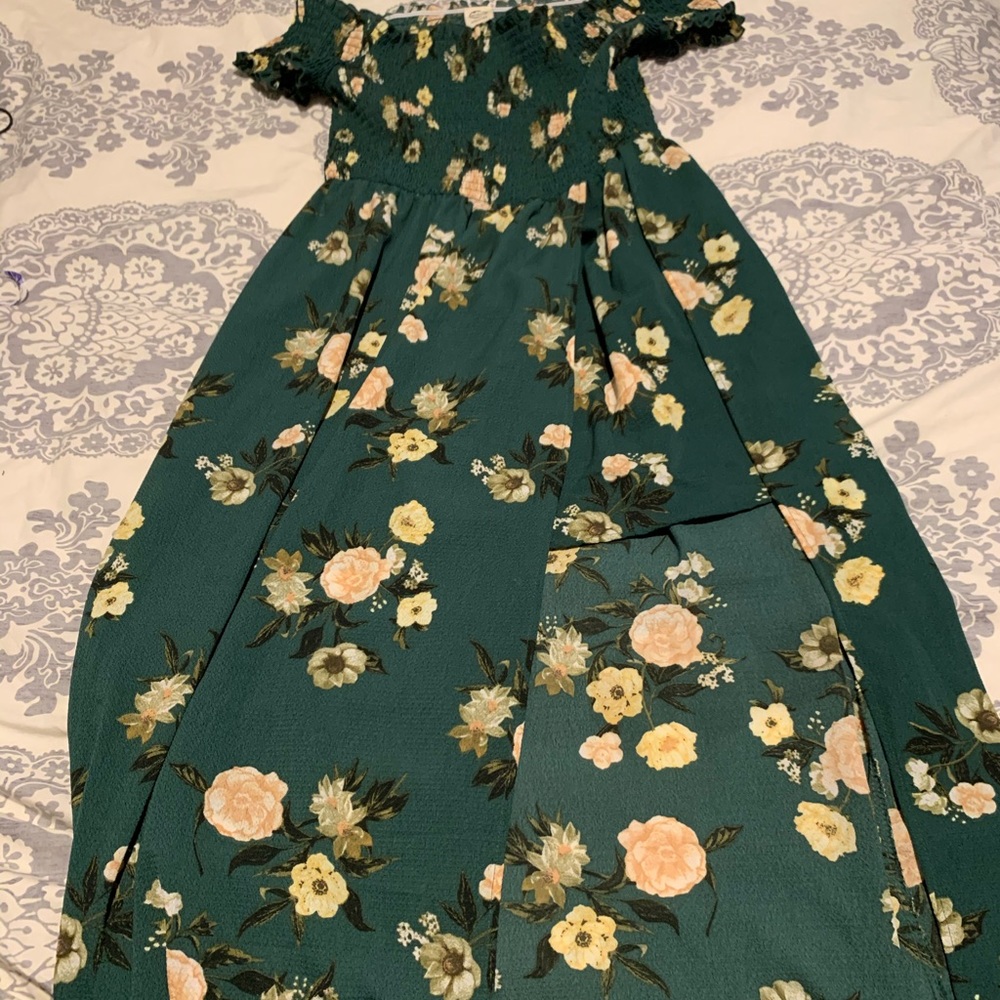 Split Maxi Romper Dress